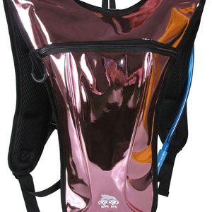 Holographic Hydration Pack for Rave - Water Pack for Festivals, Raves PInk